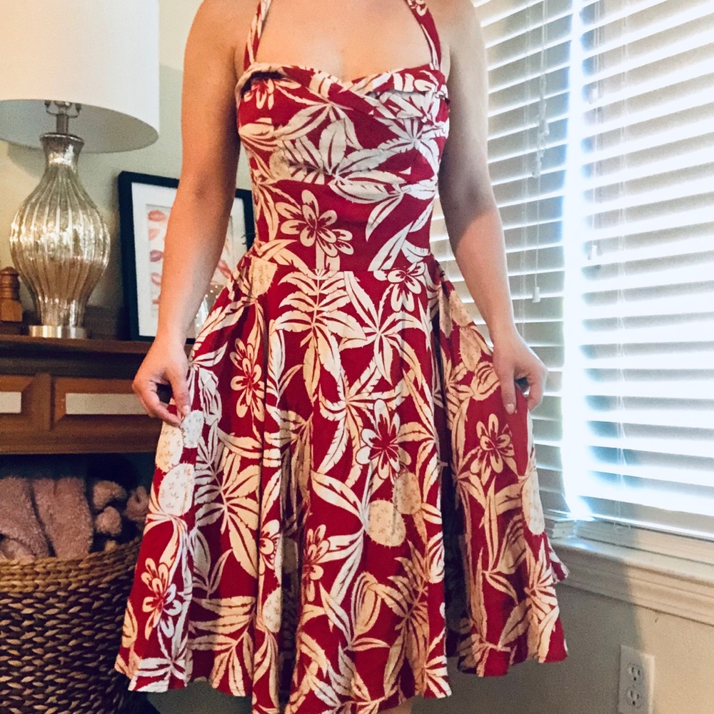 Trashy Diva Cactus Rouge Trixie Halter Dress